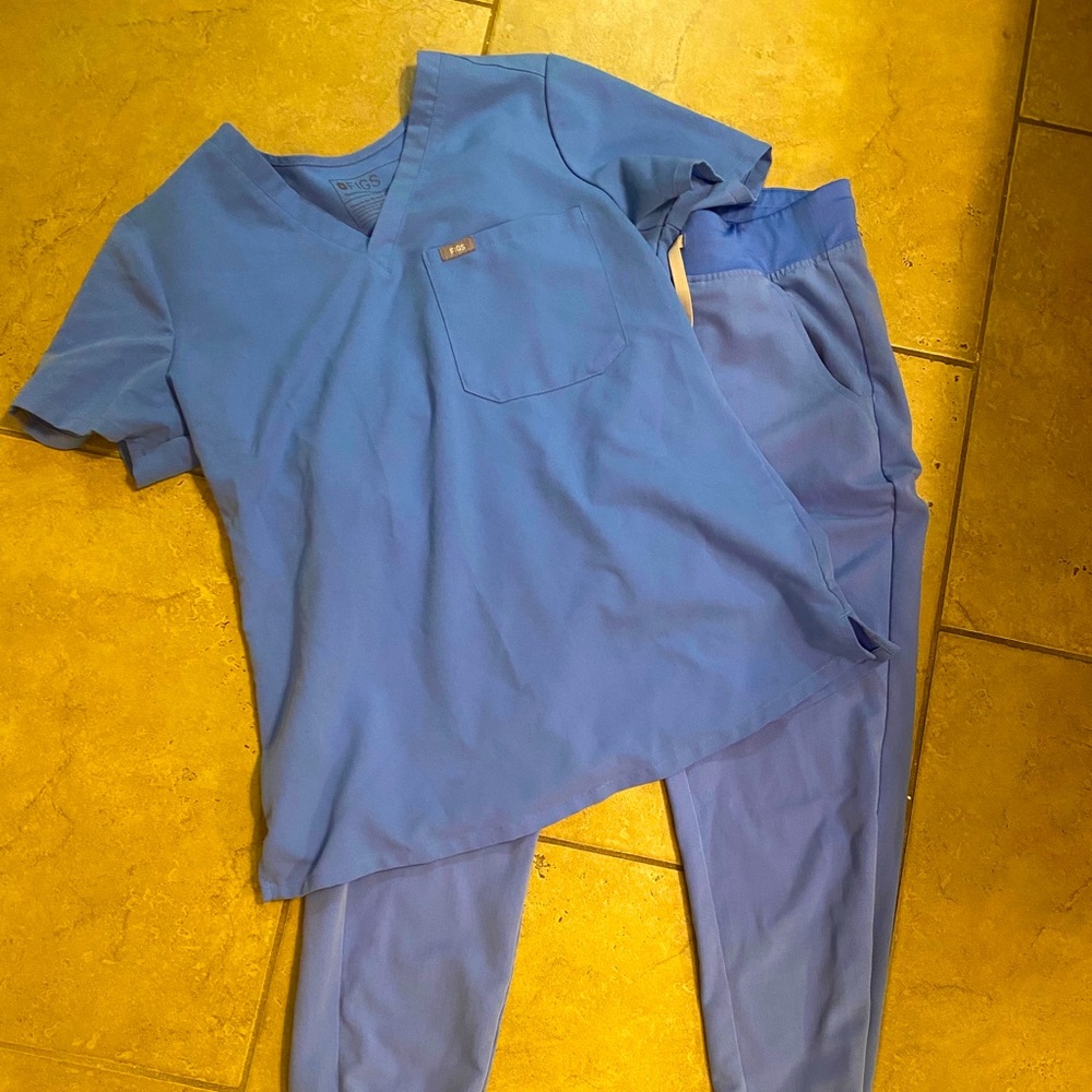 Women’s Figs Scrub Set Cecil Blue
